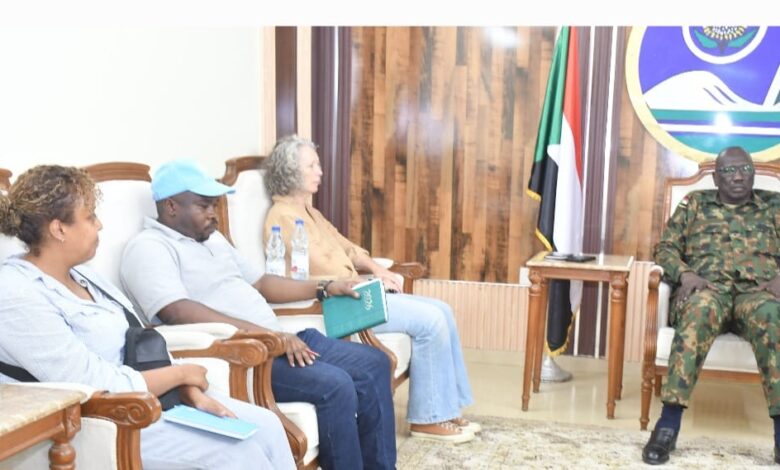 حاكم النيل الأزرق يبحث مع ممثلة أممية أوضاع النازحين والعائدين — صورة وكالة السودان للأنباء