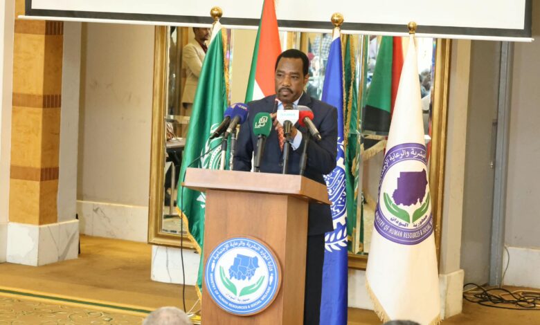 وزير الموارد البشرية: إعلان الخرطوم يمهد لتعاون عربي في تعافي وإعمار السودان — صورة وكالة السودان للأنباء