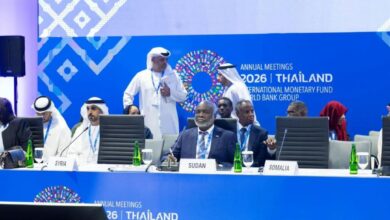 وزير المالية السوداني يعرض تحديات الأمن الغذائي في اجتماع عربي مع البنك الدولي — صورة وكالة السودان للأنباء