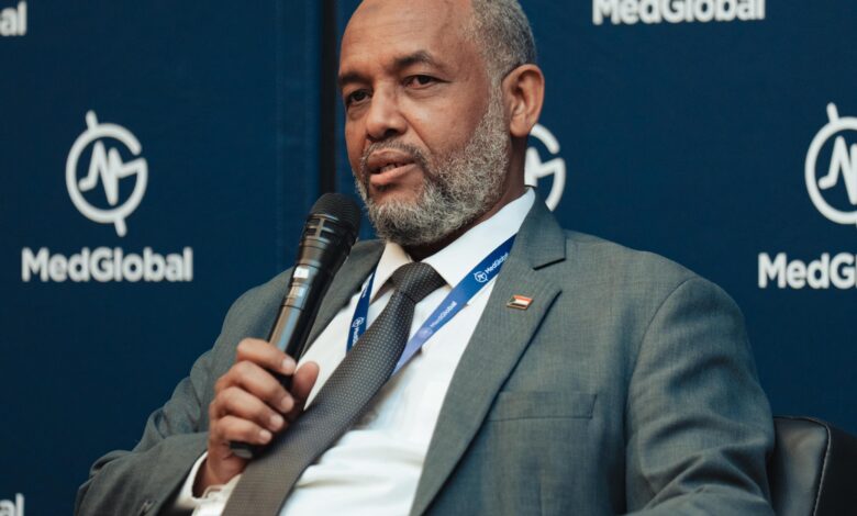 وزير الصحة السوداني يشارك في مؤتمر ميدغلوبال بشيكاغو — صورة وكالة السودان للأنباء