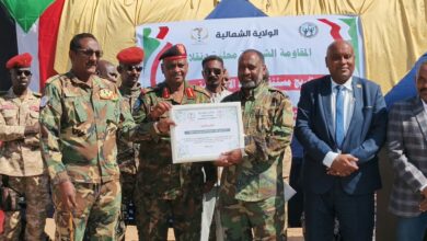 محلية دنقلا تشهد تخريج دفعة من مستنفري المقاومة الشعبية — صورة وكالة السودان للأنباء