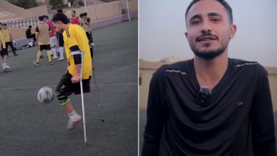 مهند صندوقة يسعى لتأسيس أول فريق كرة قدم للمبتورين في الأردن — الجزيرة نت
